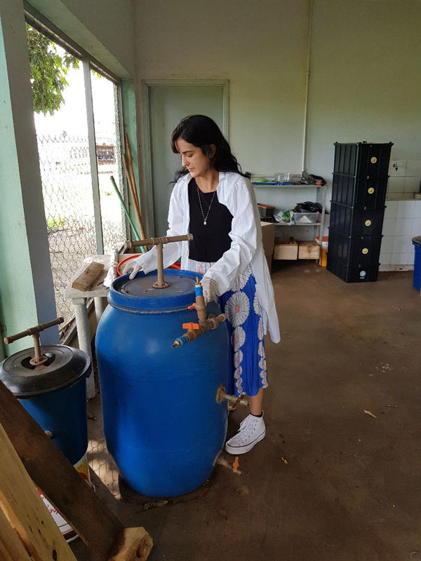 Biodigestor instalado na Unidade II da UFTM na Univerdecidade