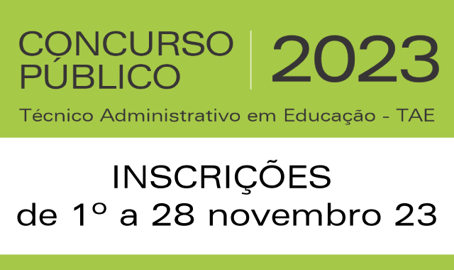 Inscrições de concurso para técnicos administrativos em educação